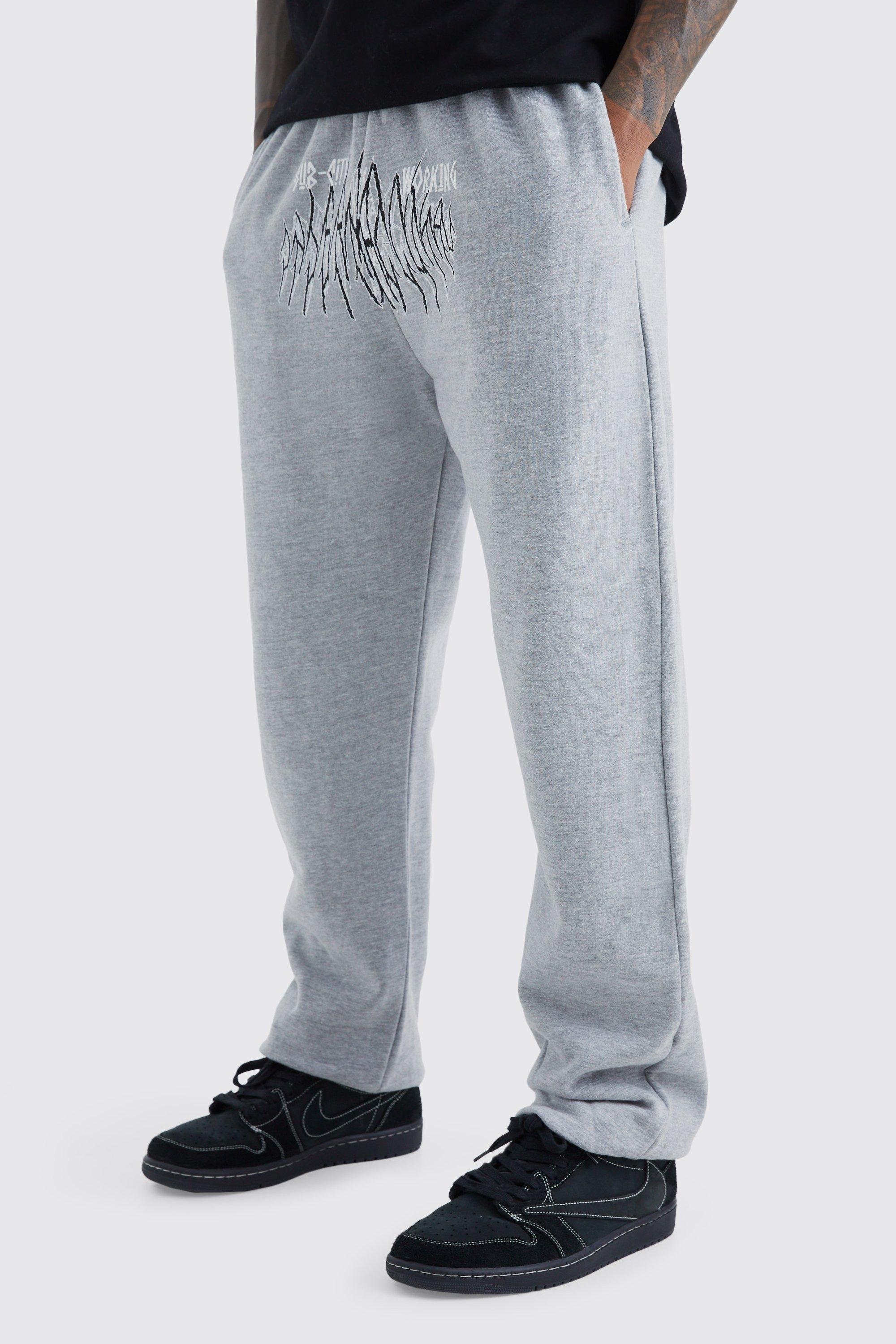 Mens Grey Sub City Graphic Jogger, Grey